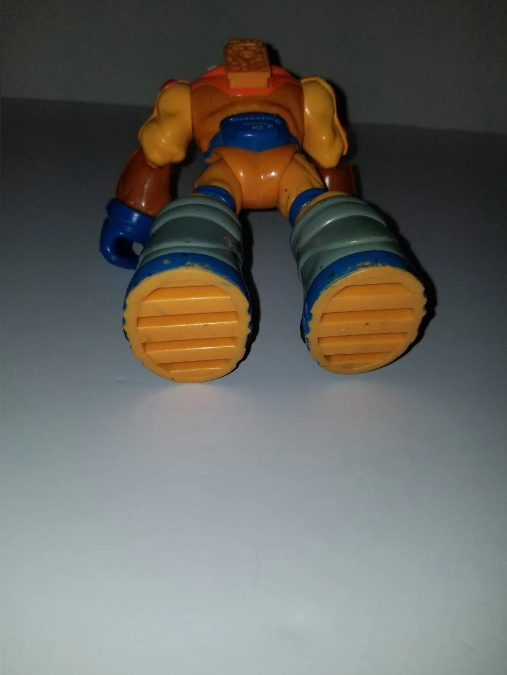Vintage Rescue Hero Snow Sled Dog Explorer Action Figure Orange Blue